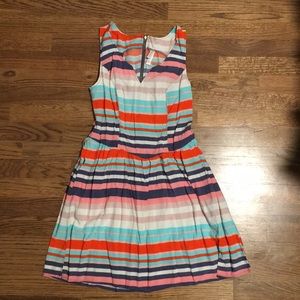 Summer Striped Sleeveless Dress with Pockets!